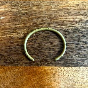Men’s solid brass cuff (bracelet) made by LHN Jewelry in NYC, mint condition!